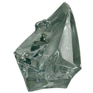 The Franklin Mint James Carpenter Crystal Caper Sterling Polar Bear Iceberg 1987